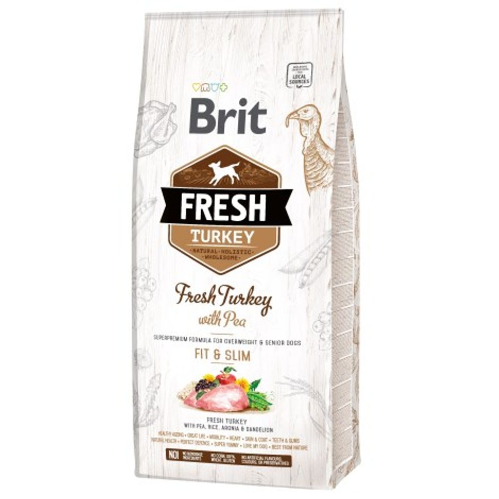 Brit Fresh Turkey & Pea Adult Fit & Slim 12 kg
