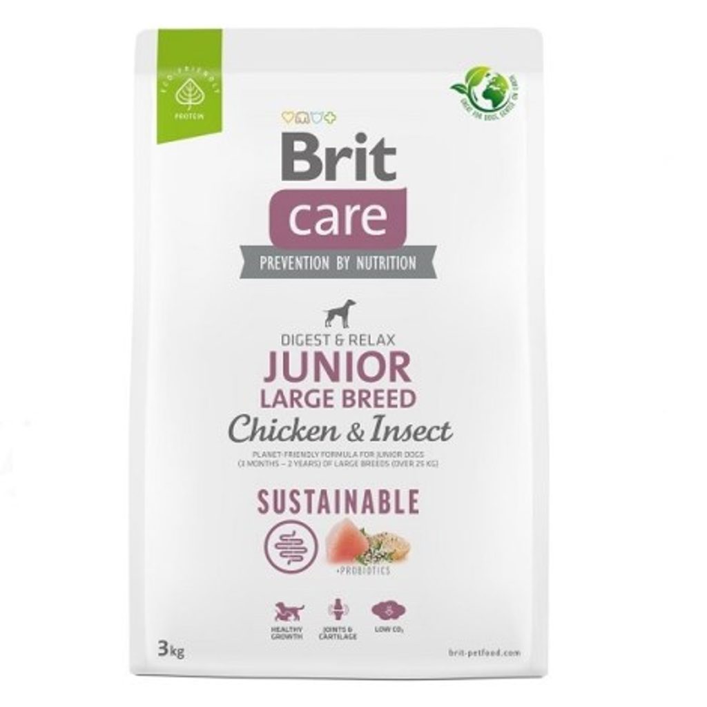 Brit Care Dog Sustainable Junior Large Breed Chicken & Insect 3 kg