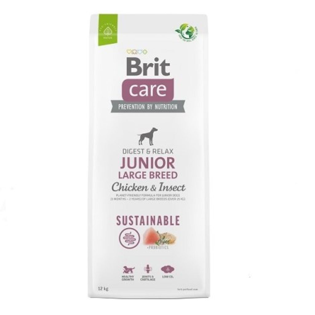 Brit Care Dog Sustainable Junior Large Breed Chicken & Insect 12 kg