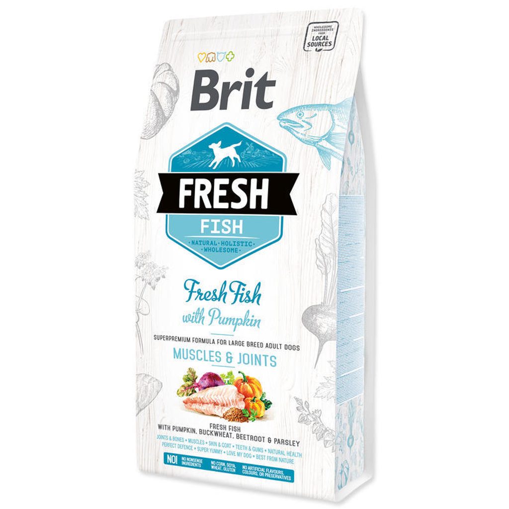 Brit Fresh Fish & Pumpkin Adult Large Muscle & Joints 2,5 kg