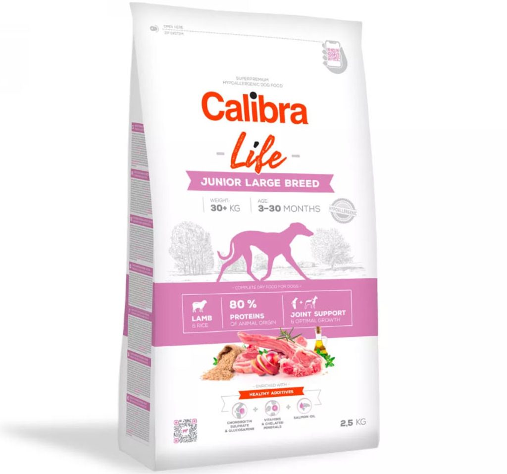 Calibra Dog Life Junior Large Breed Lamb 2,5 kg