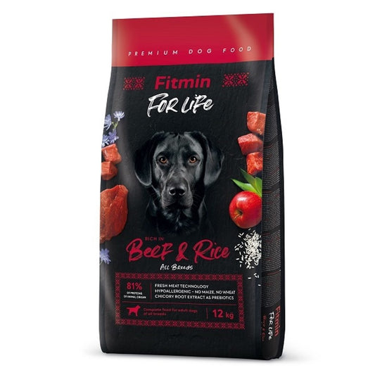 Fitmin Dog For Life Beef & Rice 12 kg