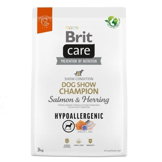 Brit Care Dog Hypoallergenic Dog Show Champion Salmon & Herring 3 kg