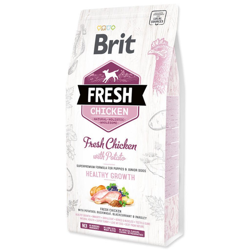 Brit Fresh Chicken & Potato Puppy Healthy Growth 2,5 kg