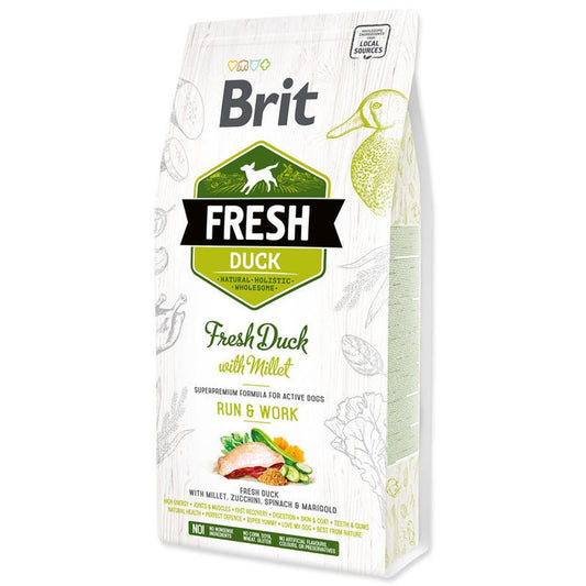 Brit Fresh Duck & Millet Adult Run & Work 2,5 kg