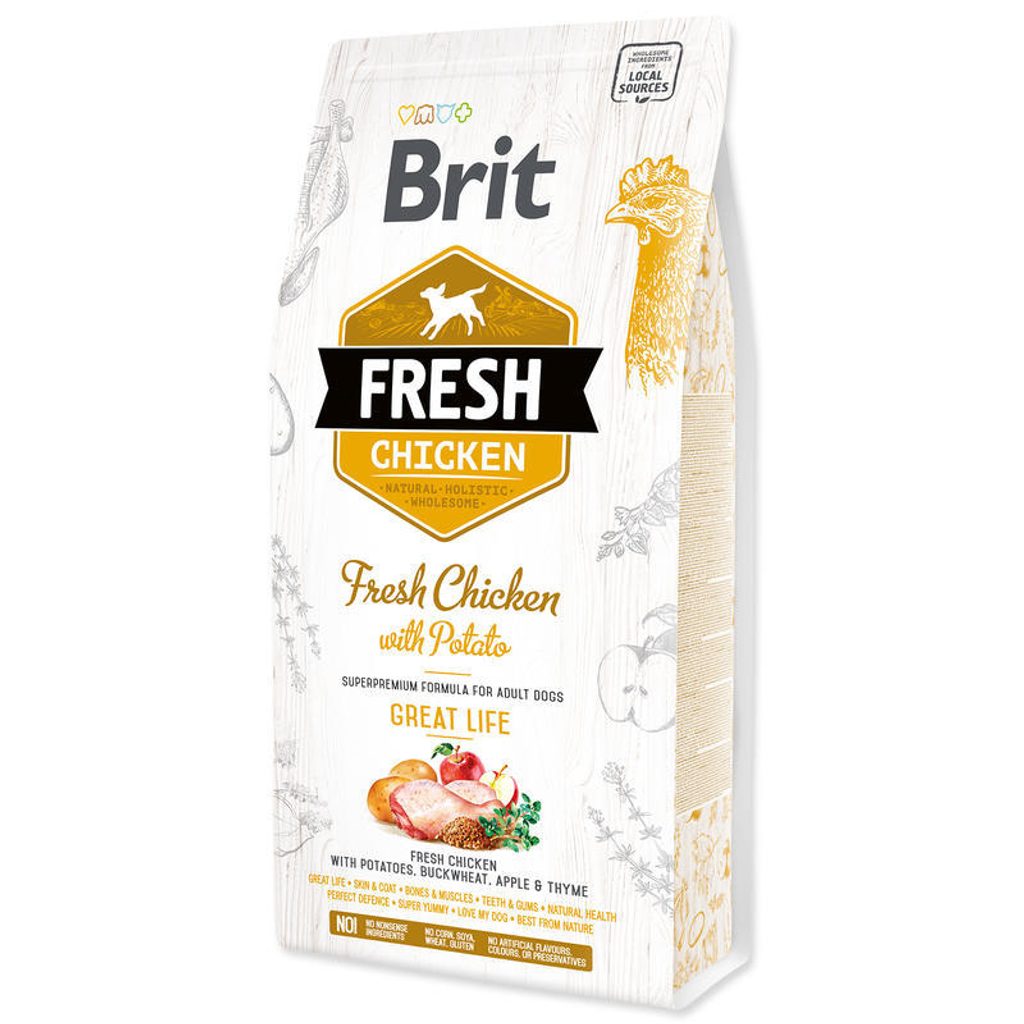 Brit Fresh Chicken & Potato Adult Great Life 2,5 kg