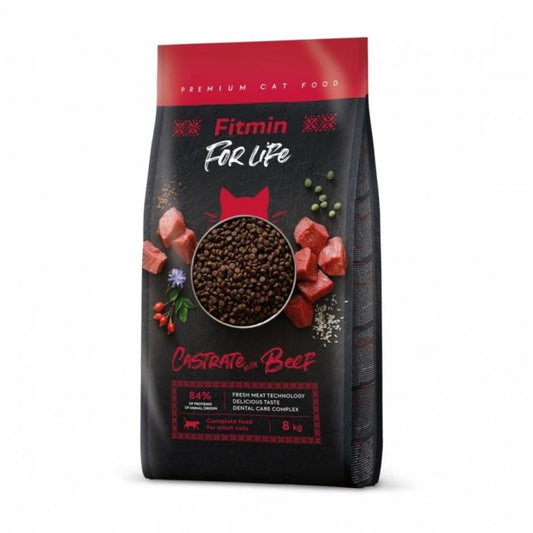 Fitmin Cat For Life Castrate Beef 8 kg