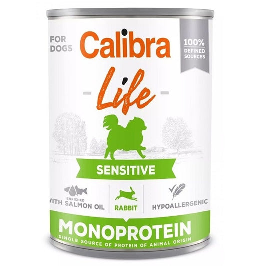 Calibra Dog Life konzerva Sensitive Rabbit 400 g