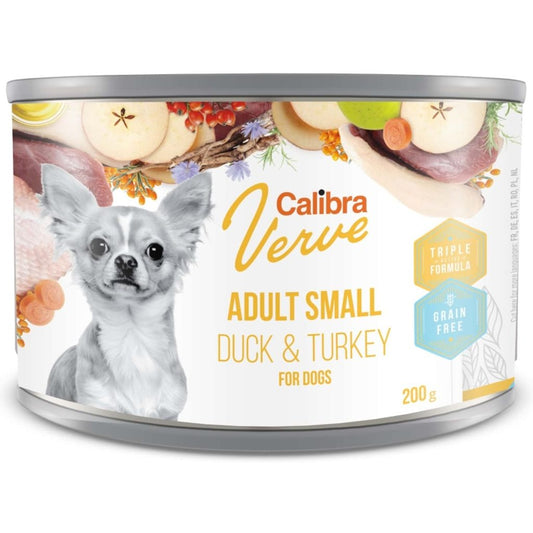 Calibra Dog Verve konzerva GF Adult Small Duck & Turkey 200 g