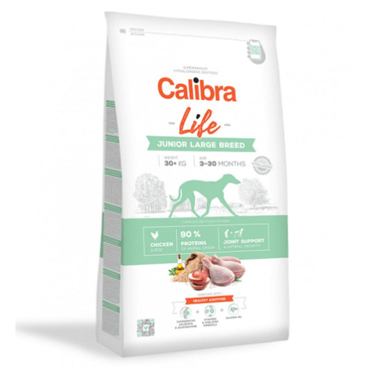 Calibra Dog Life Junior Large Breed Chicken 12 kg - expirace do 12.9.2025