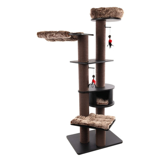 Flamingo Škrabací strom Raisa 3 Brown & Grey